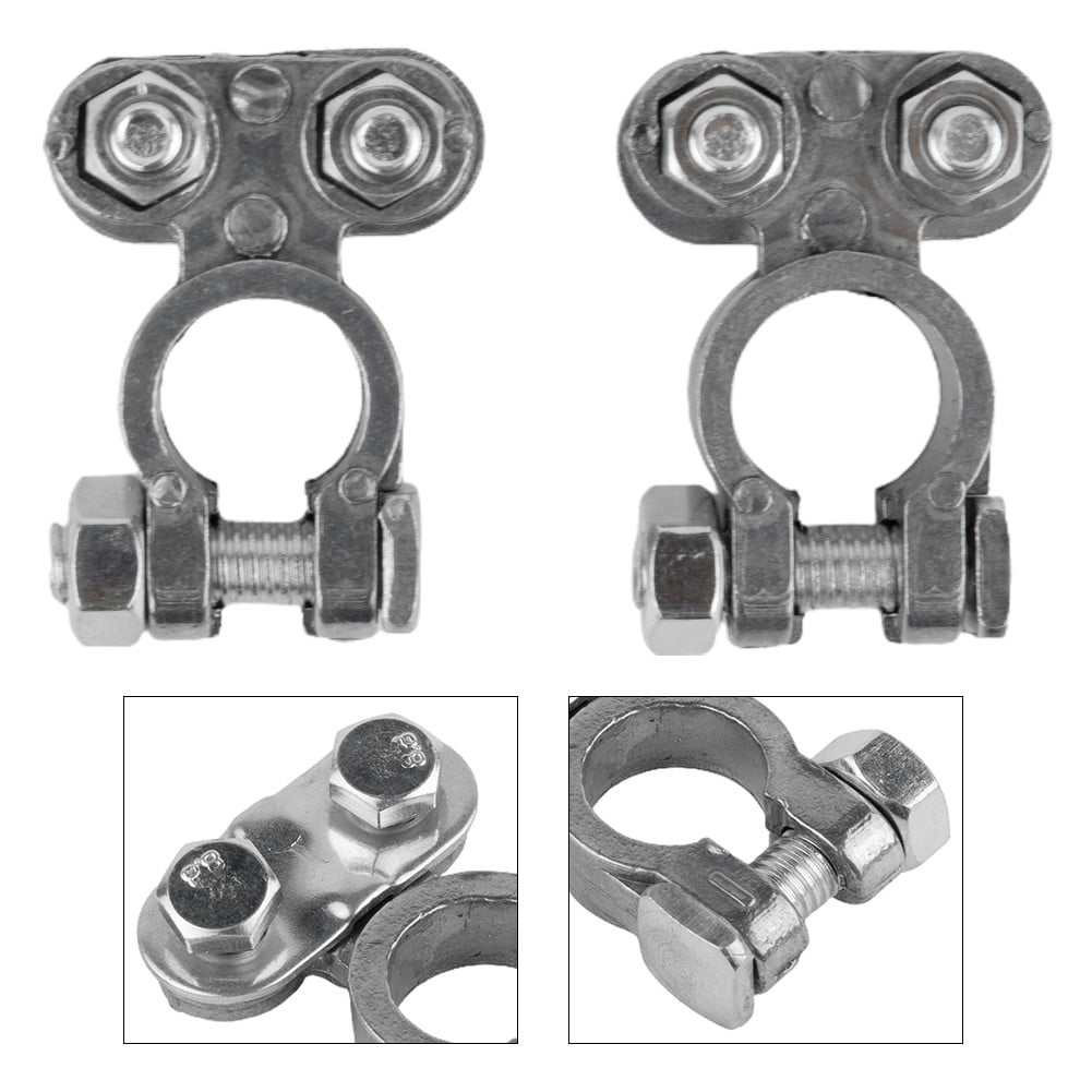 2Pcs 12V Leisure Battery Terminals Connectors Clamps Car Caravan Van
