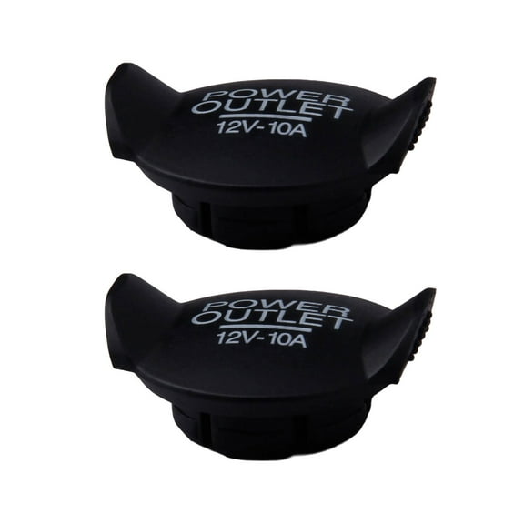 2Pcs 12V Power Socket Plug Covers Caps Dustproof Caps for Power Port Outlet Car Outlet Covers