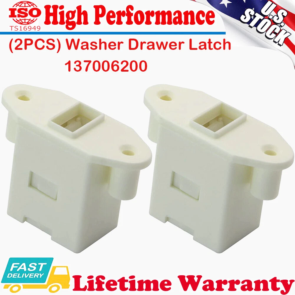 2Pcs 137006200 Washer Drawer Latch For Electrolux & Frigidaire Clothes Washer Us