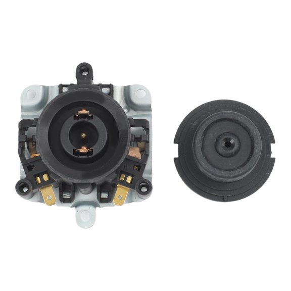 2Pcs 13A Electric Kettle Base Temperature Control Switch Connection Coupler, High Precision Thermostat For Automatic Shut-off, Plastic Replacement Parts For Home Brewing Accessories Black