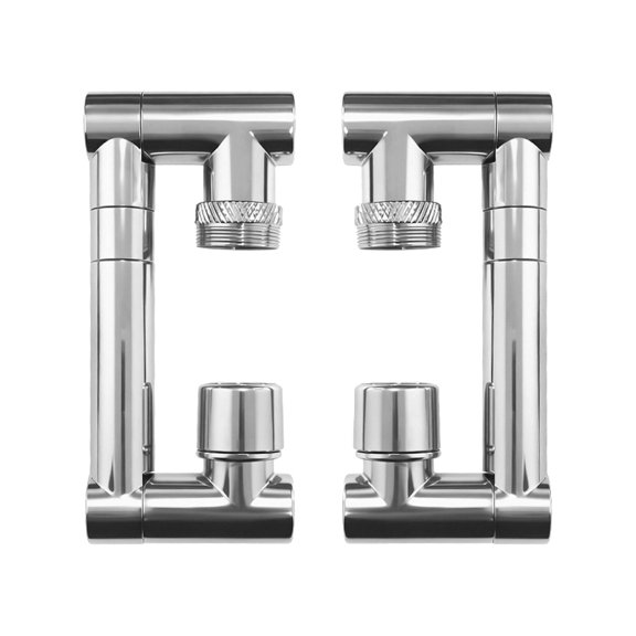2Pcs 1440 Swivel Robotic Arm Faucet Extender, Dual Spray Modes Universal Faucet Aerator, Adjustable Length & Height, Anti-Splash Water Saving Tap Attachment for Kitchen & Bathroom Sink