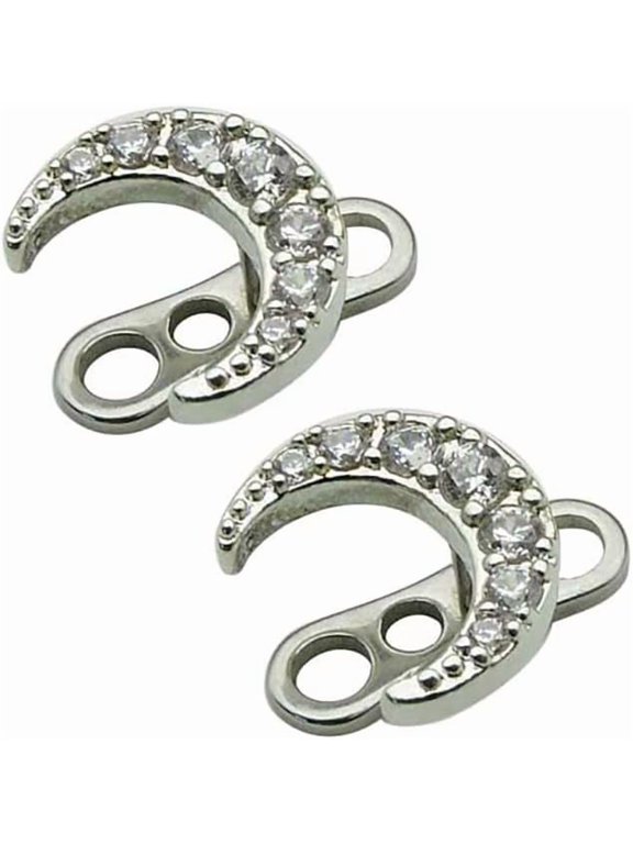 2Pcs 14G Cubic Zirconia Dermal Anchor Tops and Base Surgical Steel Dainty Crystal Microdermals Body Piercings Studs Punk Personalized Jewelry Gifts for Women Hypoallergenic