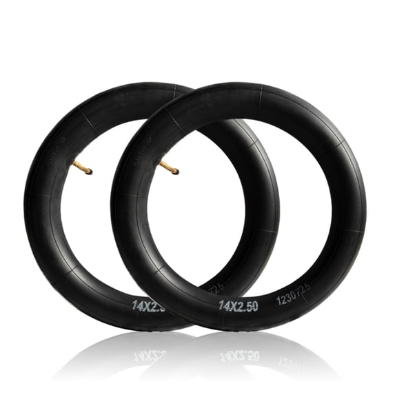 2Pcs 14x2.50 Inner Tube 14 Inch Replacement Tube, 14 Inch Electric Bike Tire Tube with Angled Valve Stem for Replacement Electric Scooters and E-Bike