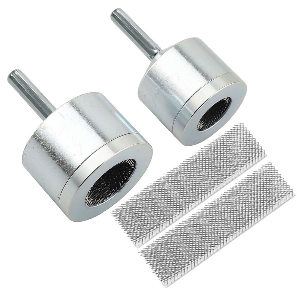 2Pcs 15/22Mm New Metal Pipe Cleaner With 1 Replaceable Brushes Tube Cleaning Brush Tube Cleaning Brush for Power Drill 15Mm+22Mm Fangkenuo