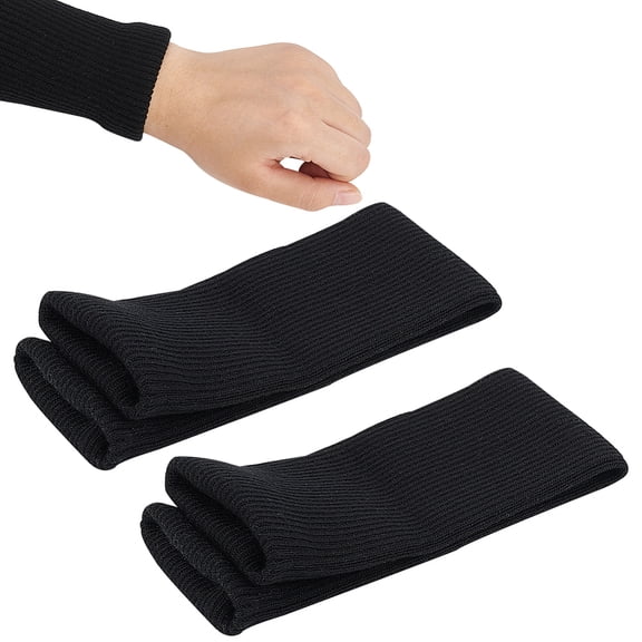 2Pcs 15.7x3.5 Inch Polyester Knitted Rib Cuff Stretch Elastic Fiber Rib Fabric for Cuffs Polyester Waistbands Cuffs Trim Polyester MaterialDIY