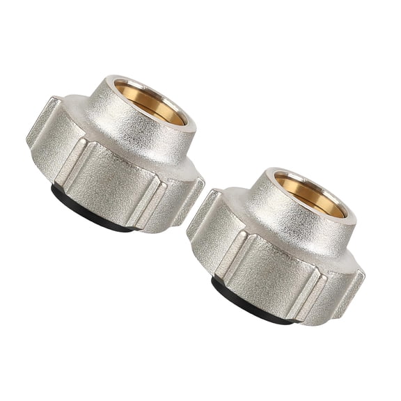 2Pcs 15mmx3/4inch Heating Systems Compression Fitting Brass Pipe Connection Nut Pipe Fitting Hose Adapter Easy to Use