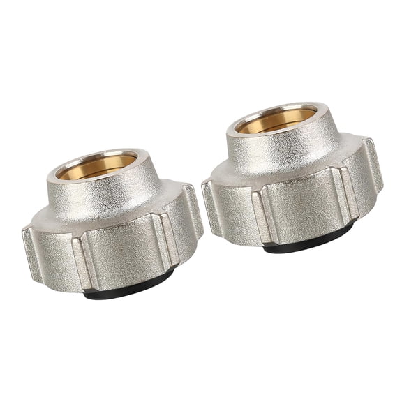 2Pcs 15mmx3/4inch Heating Systems Compression Fitting Brass Pipe Connection Nut Pipe Fitting Hose Adapter Enduring