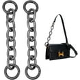 thumbnail image 1 of 2Pcs 16cm Alloy Bag Chain Black Bag Extender Chains Purse Chain Metal Shoulder Bag Strap Extender with Spring Gate Rings for Bag Straps Replacement Accessories, 1 of 9