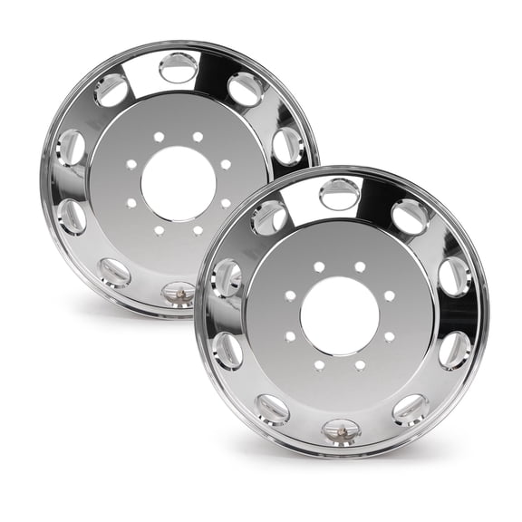 2Pcs 17" Polished Forged Front Wheel Rim for 2011-2018 Dodge Ram 3500 Dually, 17x6 inch Replacement Alloy Wheel