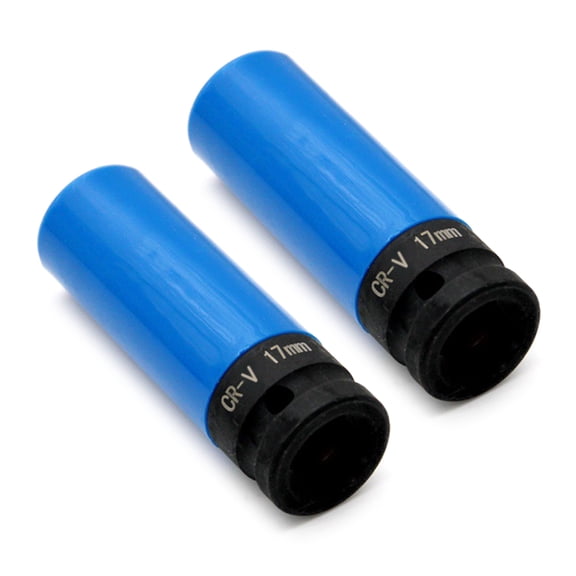 2Pcs 17mm Wheel Lock Nut Removal Socket Wrench Car Garage Maintain Repair Tool Antitheft Removal Socket Wrench