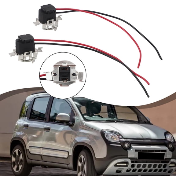 2Pcs 18cm Car Halogen Light Bulb Base Holder for H7 Halogen HID LED Bulbs