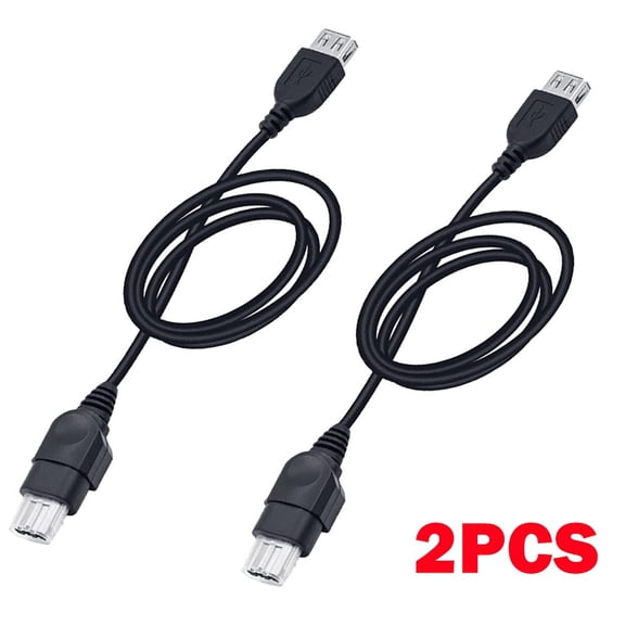 2Pcs 2.3ft PC Female USB To For Xbox Console Converter Cable Plug & Play HOT