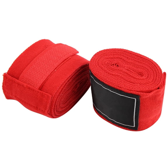 2Pcs 2.5m Elastic Boxing Hand Wraps - Breathable Muay Thai MMA Training Bandages (Red)