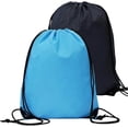 thumbnail image 1 of 2Pcs 2 Colors Drawstring Bags Waterproof String Backpack Bag Cloth Lightweight Gym Storage Draw Strings Back Cinch Sack Knapsack for Men Women Swimming Travel Beach Sports 16.5x13.6in Colorful, 1 of 9