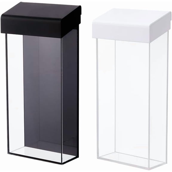 2Pcs 2 Colors Outdoor Brochure Holder Waterproof Acrylic Envelope Holder Wall Mount Display Pamlet Advertising Display Box