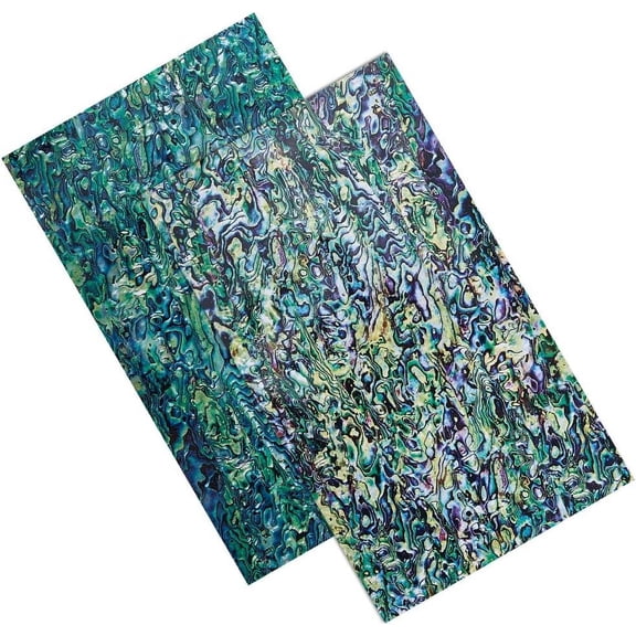 2Pcs 2 Colors Plastic Iimitation Abalone Shell Wall Stickers for Living Room Wallpaper Decoration Rectangle Mixed Color 240~241x140x0.2mm for DIY