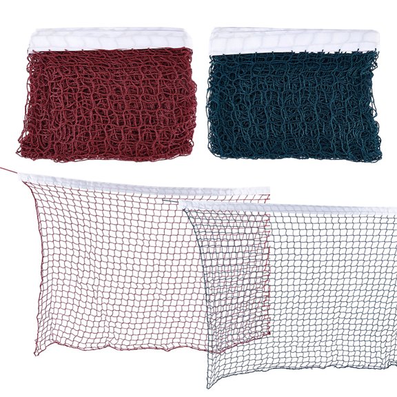 2Pcs 2 Colors Portable Polyester Badminton Net Mixed Color 6080x750mm 1pc/color Diy
