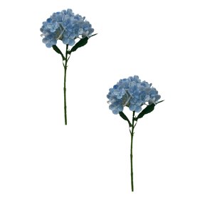 2Pcs 2 Leaves Hydrangea Simulation Advanced Flower Moisturizing Hydrangea DIY Living Room Advanced Ornaments Artificial flowers