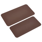 2Pcs 2 Sizes Handbag Base Shaper PU Leather Purse Base Shapers Brown Rectangle Bag Liner Board DIY