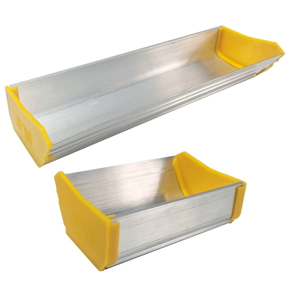 2Pcs 2 Style Aluminum Alloy Sizing Box Screen Printing Machine Acessories White 10.4x0.7x3.8cm Inner Diameter: 10x6.45cm