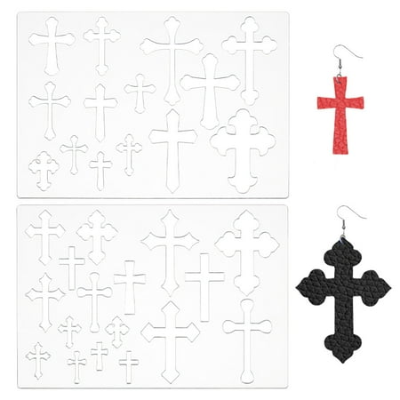 2Pcs 2 Styles Clear Acrylic Drawing Stencils Drawing Scale Template For DIY Scrapbooking 13~126.5x7.5~87mm 1pc/style