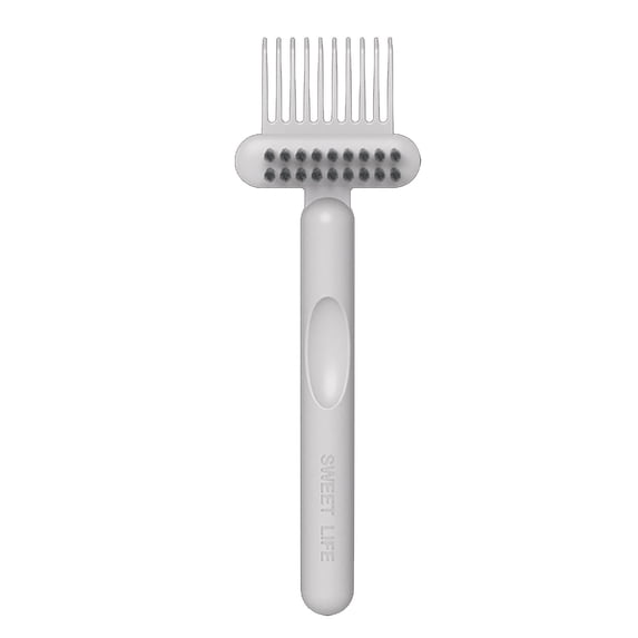 2Pcs 2-in-1 Comb Cleaners,6.7x2.2Inch Comb Cleanings Brushs,Durables Hairbrush Cleaning Tool,Practical and Convenient,Easys to Use,for Hairs Salon,Home,Individual