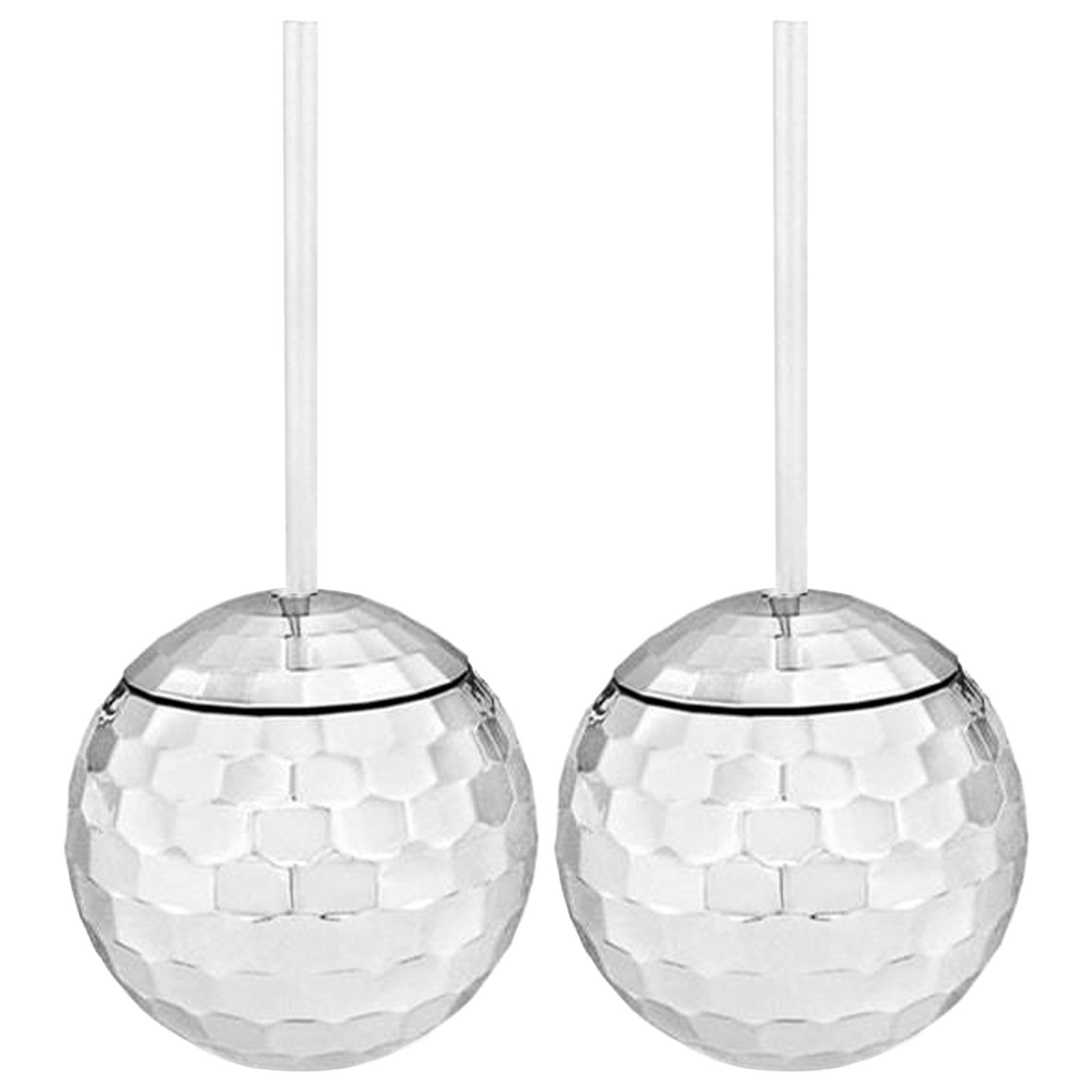 2Pcs 20 Ounce Cup with Lid and Straw Supplies cocktail glass Creative