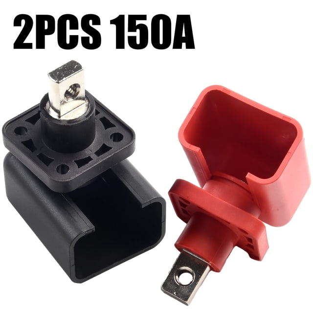 2Pcs Battery Energy Storage Connector - M8 200A Copper Terminal For Solar & EV Applications