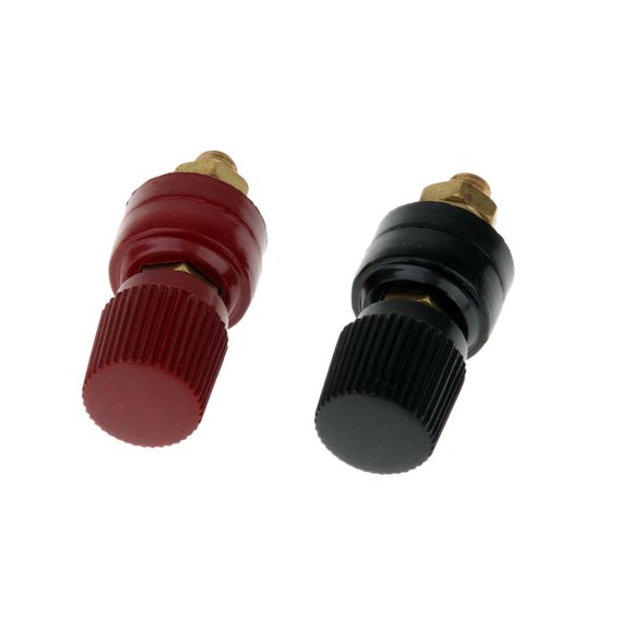 2Pcs 200A Binding Post M6 Copper Screw Thread Electrical Insulation Wiring Terminal Fastener Electrical Accessories