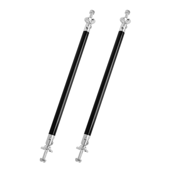 2Pcs 200mm Adjustable Front Bumper Lip Lever Splitter Support Rod Black for Car