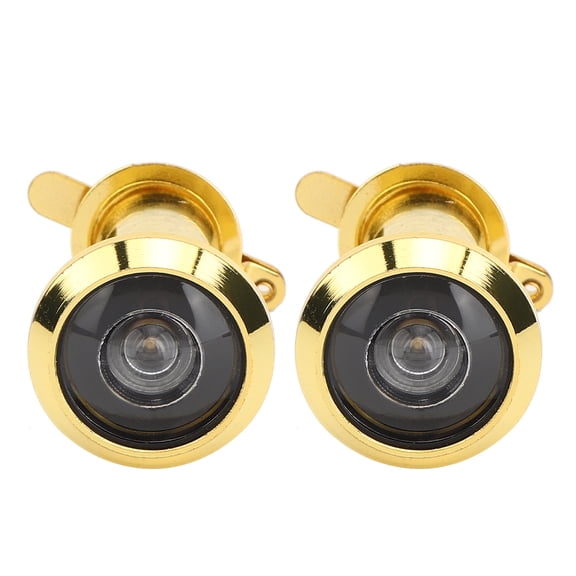 2Pcs 220 Degree Viewing Angle Anti Theft Household Door Viewer with Back Cover Home Security 16mm
