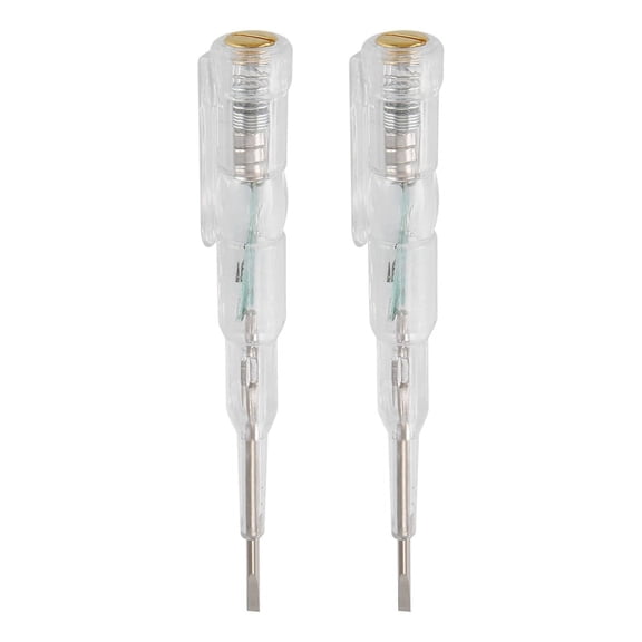 2Pcs 24-250V Electrician Circuit Tester Pen,Responsive Electrical Pen,with LED Indicator Light Waterproof