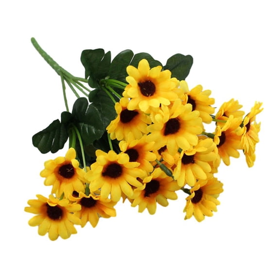 2Pcs 24 Sunflower Heads Plastic Sunflower Bouquet With 24 Artificial Sunflowers Home Living Decor Artificial Sunflower Bouquet