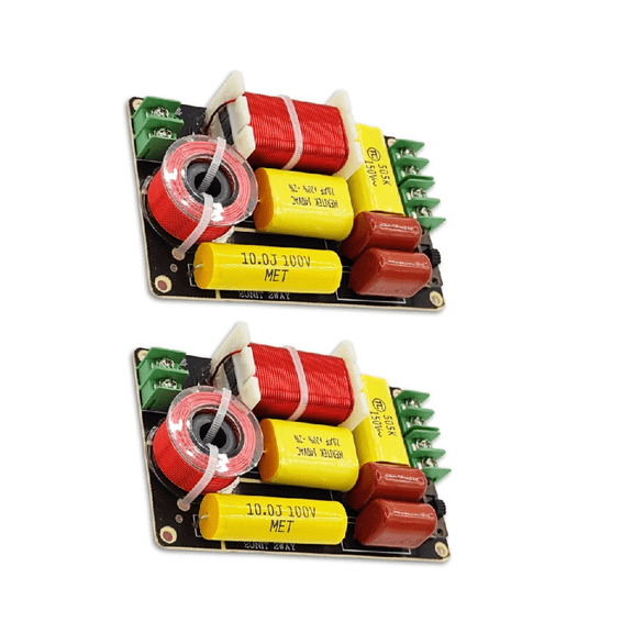 2Pcs -250 250W 2 Way Frequency Divider Tweeter Bass Crossover Filter DIY Speaker Filter Circuit Home Sound Theater
