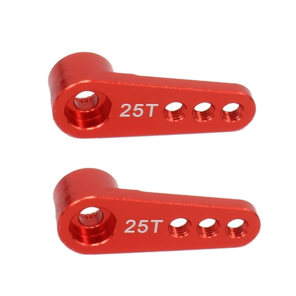 New Arrivals 2Pcs 25T Steering Servo Arm Kits Metal Parts For 1/8 1/10 Rc Model Car/Boat Futaba Redcat Axial