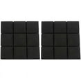 thumbnail image 1 of 2Pcs 25X25X5cm Wallpaper Sticker Practical Acoustic Foam Panel Sound Stop Absorption Sponge Solid Sponge (Black),2 x Soundproof Sponge,Black, 1 of 8