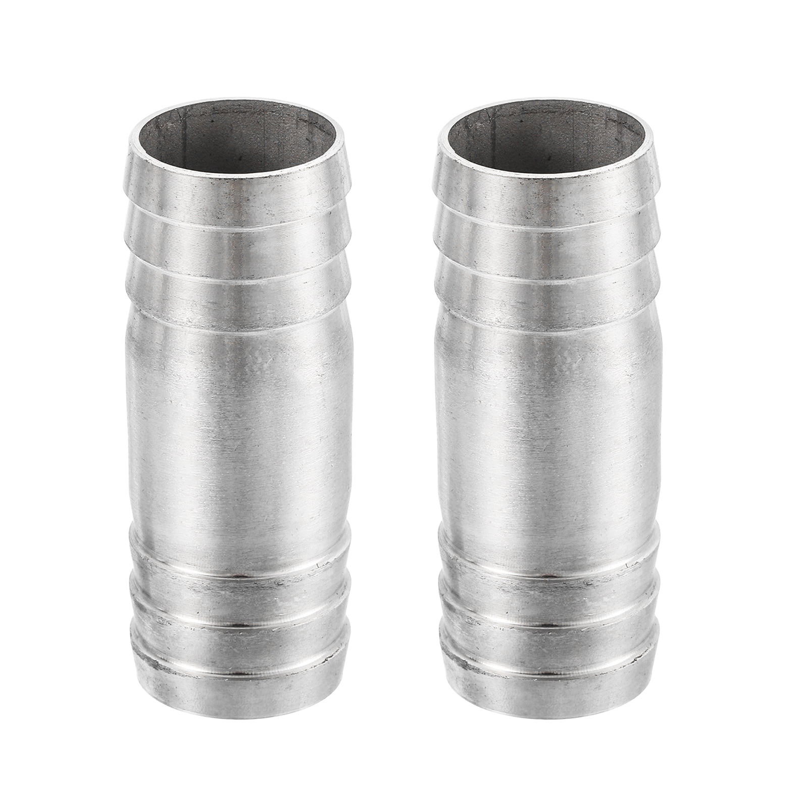 2Pcs 25x65mm Hose Barb Equal Pipe Fitting, 304 Stainless Steel Pipe ...