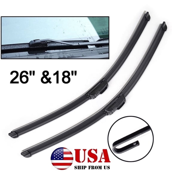 2Pcs Front Windshield Wiper Blades for Toyota Camry 2012-2017 26''+18''