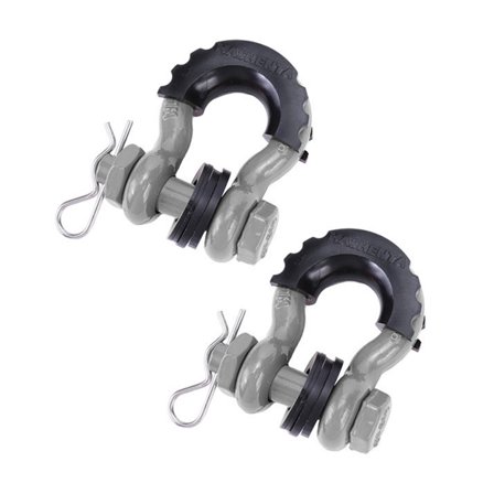 2Pcs 28660lbs Break Strength D-Ring Shackle for Off-Road Vehicle Recovery 5/8" 18mm Pin Safe Recovery Towing Gear
