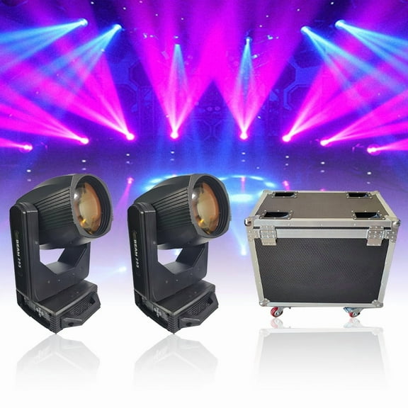 2Pcs 295W 14R Moving Head Beam Stage Light With 1Pcs Flycase Effects DMX For Wedding DJ Bar Disco Concert Party Christmas
