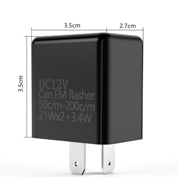 2Pcs 2Pin 12V Electronic LED Flasher Relay Fix Turn Signal Lamp Bulb Hyper Flash