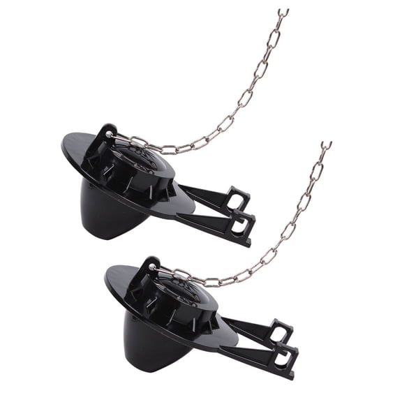 2Pcs 2inch Universals Toilet Stoppers Flapper Replacement Toilet Flapper Flush Valves Covers with Stainless Chain