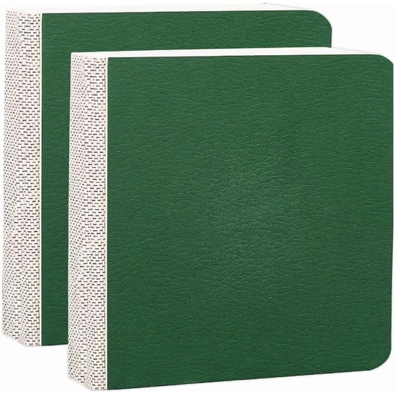 2Pcs 3.2" x 3.2" Mini Drawing Sketchbook Small Watercolor Notebook Green Paper Blank Square Portable Water Color Travel Journal Art Pad Sketchbooks for Painting Traveler Student Supplies Green