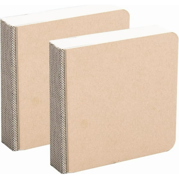 2Pcs 3.2" x 3.2" Mini Watercolor Notebook Drawing Sketching Pads Paper Blank Square Portable Water Color Travel Journal Small Art Pad Sketchbooks for Painting Traveler Student Office Supplies