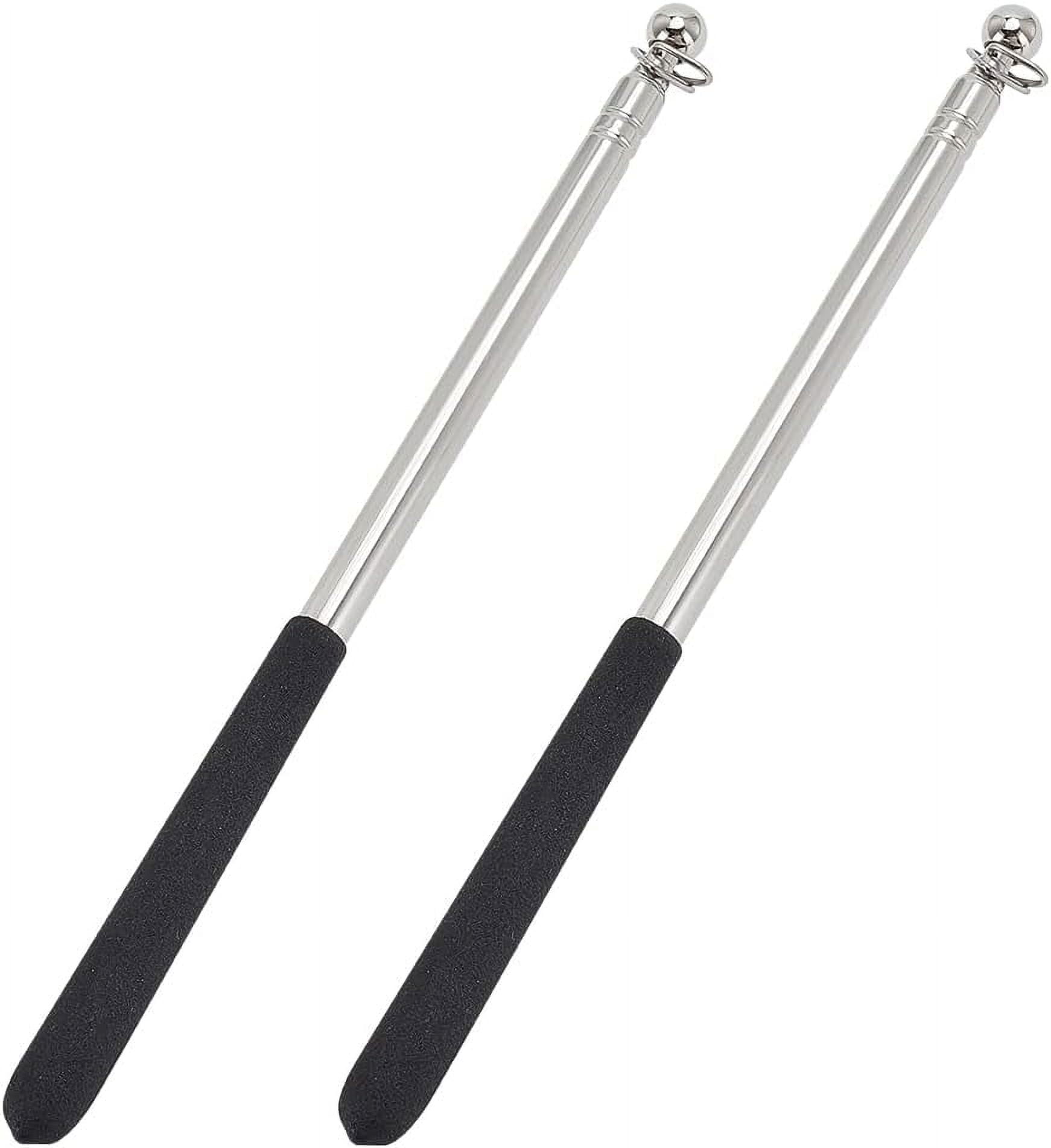 2Pcs 3.3ft Tour Guide Flag Pole Telescopic Handheld Flagpoles with ...