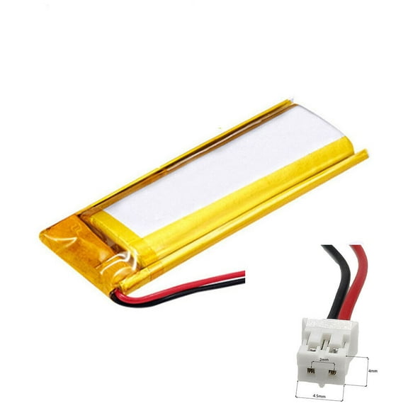 2Pcs 3.7V 1200Mah 102055 Li-Polymer Li Battery Jst-Ph 2Pin 2.0 For MOBILE POWER MP4 CHARGING TREASURE POWER DVD SMART WATCH ELECTRIC TOYS GPS CAMERA POWER BANK TABLET LAPTOP MP3