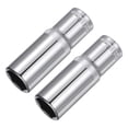 thumbnail image 1 of 2Pcs 3/8-inch Drive 16mm Steel Chrome Plated 6-Point Shallow Socket, 1 of 5