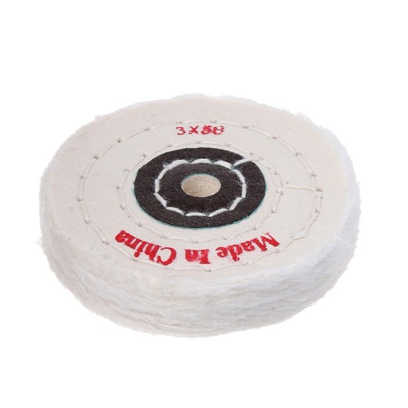 2Pcs 3 Inch Cloth Buffing Polishing-Wheels Buffer Polish Jewelry Grinder Pad Fangkenuo