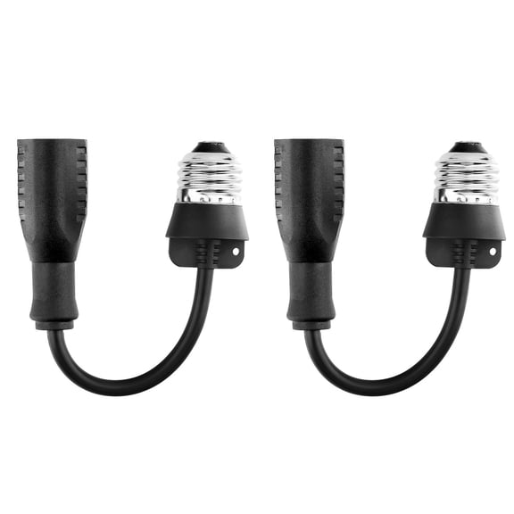 2Pcs 3 Outlet Light Socket Adapter,Convert E26/E27 Bulb Socket to 3 Prong Outlet