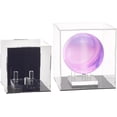 thumbnail image 1 of 2Pcs 3-Peg Acrylic Display Stand with 2 Size Clear Acrylic Box Mineral Geode Fossil Display Stands Square Display Easel Holder, 1 of 6